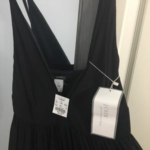 J Crew Silk Black Dress